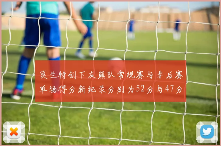 莫兰特创下灰熊队常规赛与季后赛单场得分新纪录分别为52分与47分